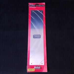 Everbilt 3-1/2 in. x 15 inch Stainless Steel Doors Protection Push Plate 272845